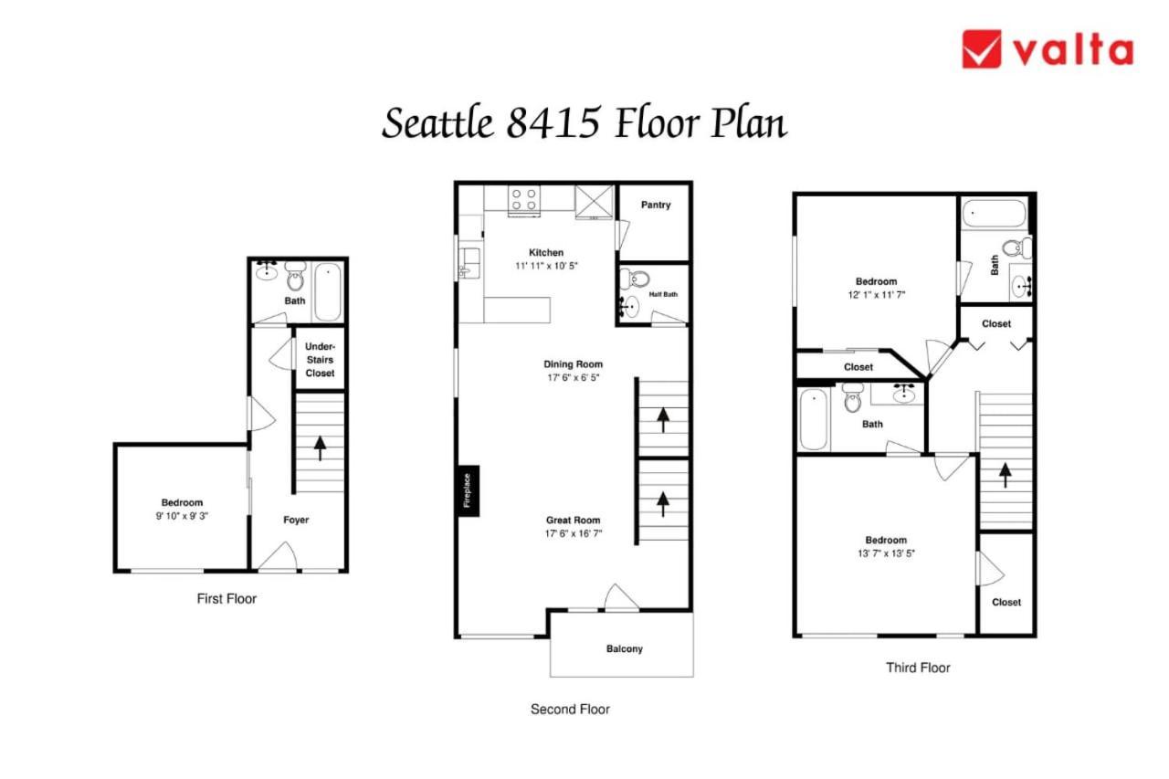 Stylish North Seattle Townhouse- Dual Master Suites Экстерьер фото